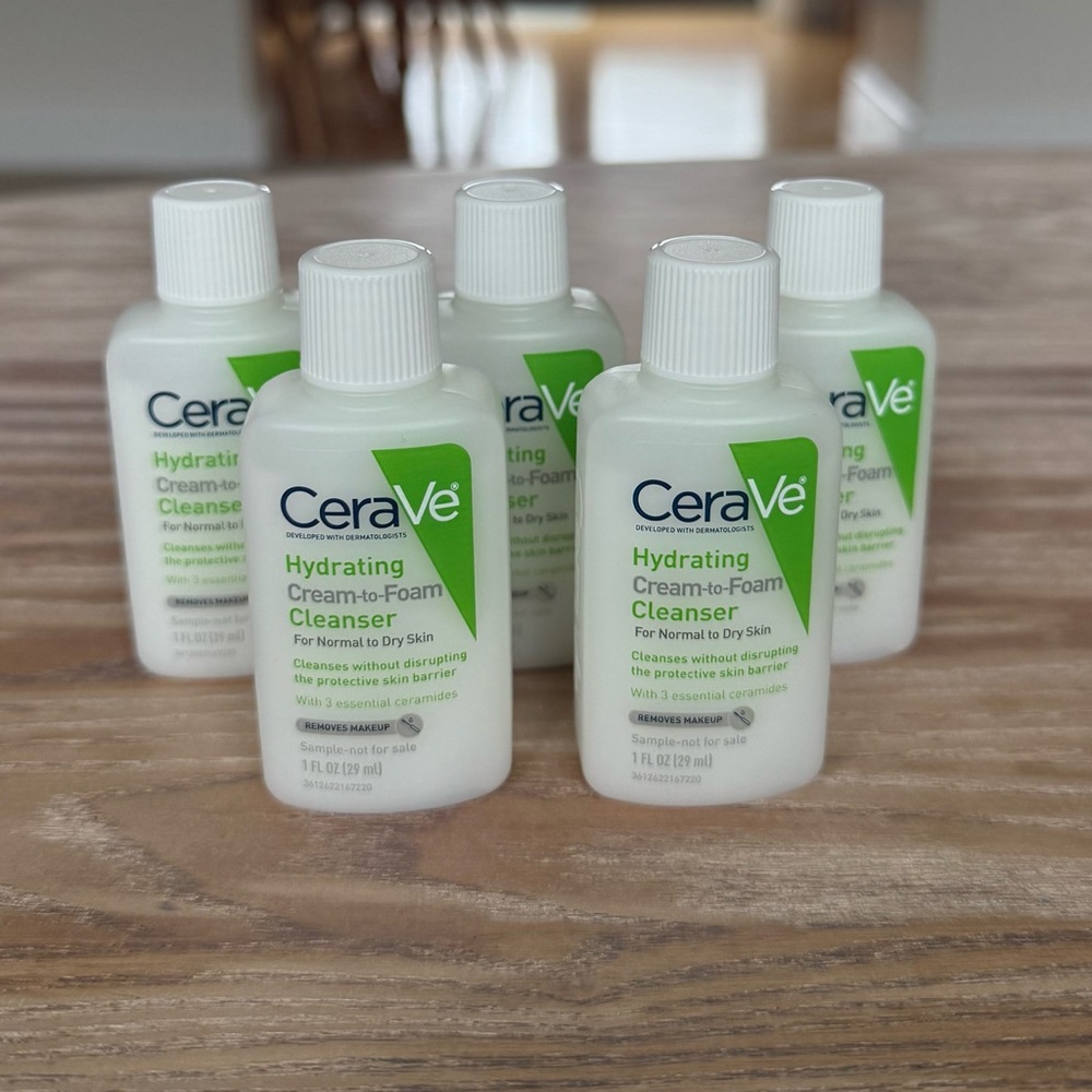 CeraVe Hydrating Cream-to-Foam Facial Cleanser with Hyaluronic Acid
